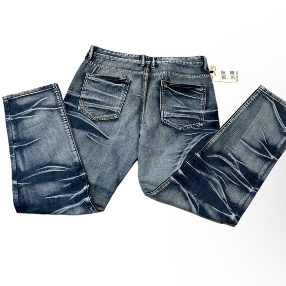 Men’s Distress Jeans Size 38 Waist - Picture 1 of 4